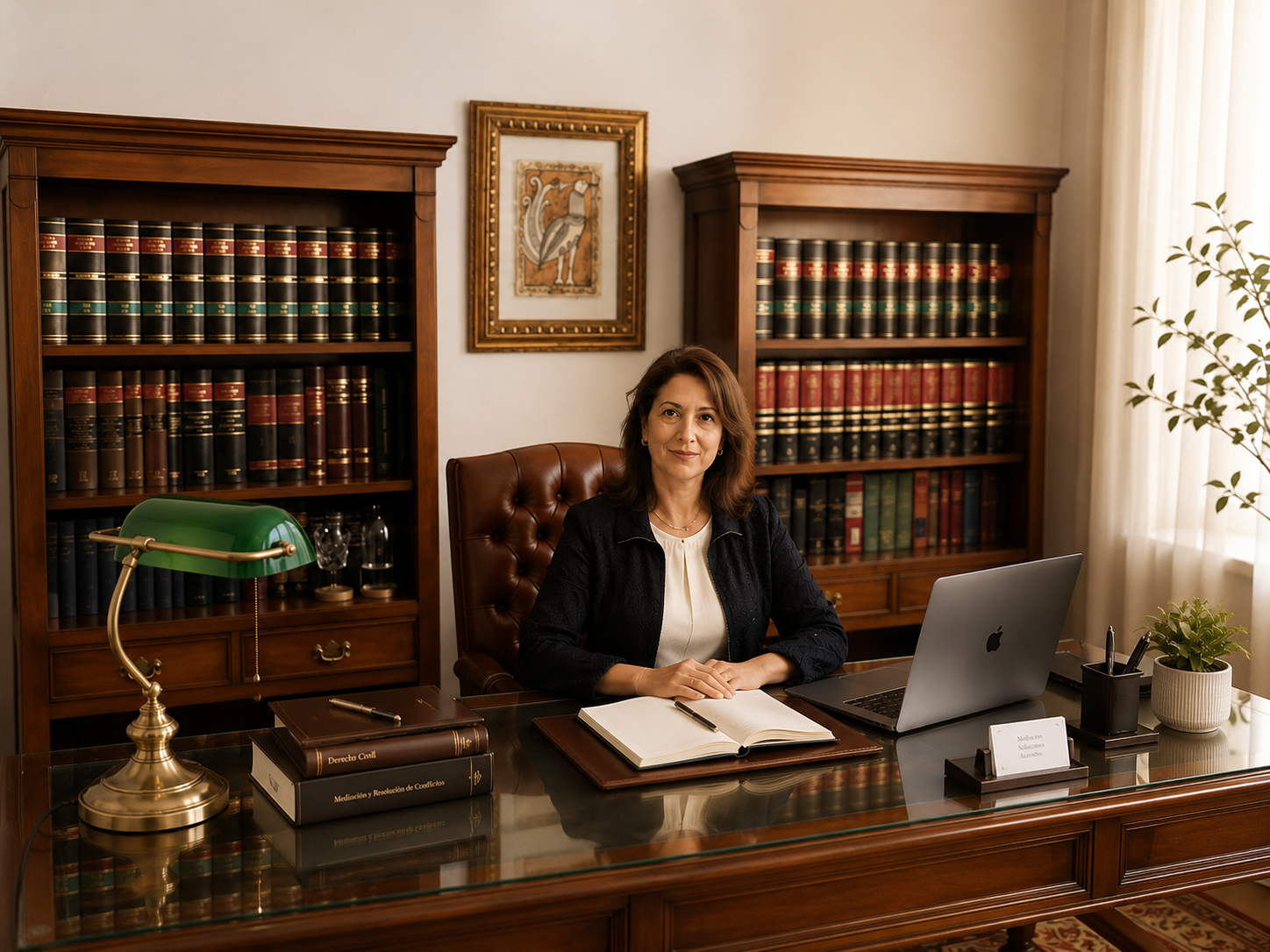 Abogada mediadora en despacho jurídico profesional en Salamanca